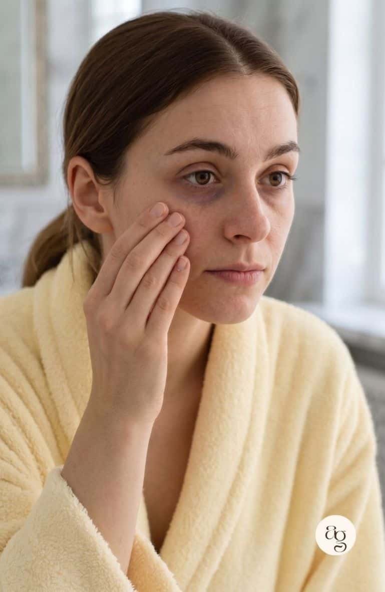 Zona del contorno de ojos tratada para mejorar ojeras en Coacalco